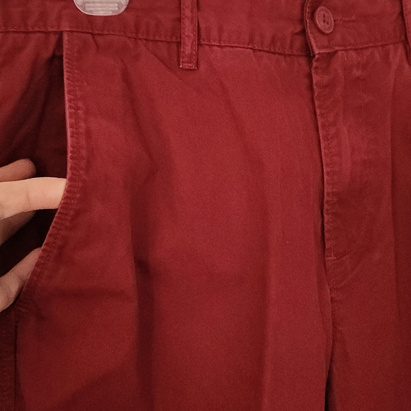 Lacoste « Twill » / Burgundy Classic Fit Pants - Picture 4 of 10